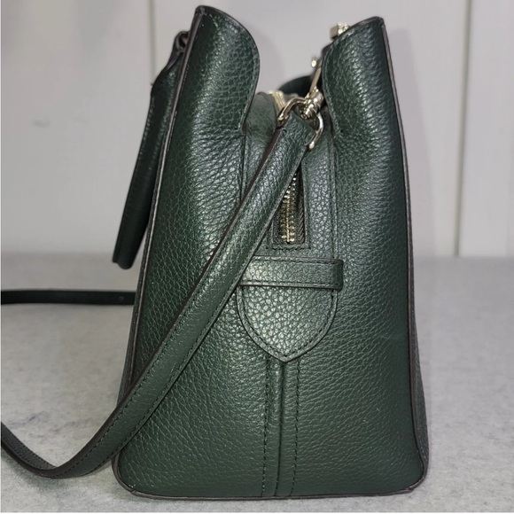 Kate Spade New York Leila Medium Triple Compartment Satchel Emerald Green-NWOT! - Picture 5 of 11